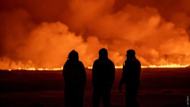 Photo of Извержение вулкана в Южной Америке